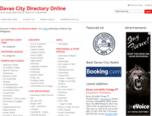 Tablet Screenshot of davaocitydirectory.com